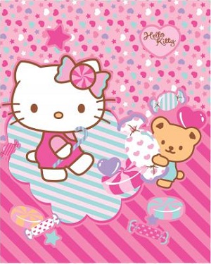 Plaid polaire Hello Kitty