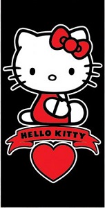 Serviette de plage Hello Kitty 140 x 70cm