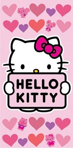 Serviette de plage Hello Kitty