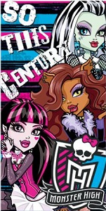 Serviette de plage Monster High 75 x 150cm