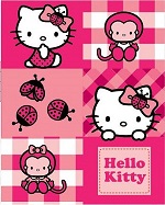 Plaid polaire Hello Kitty