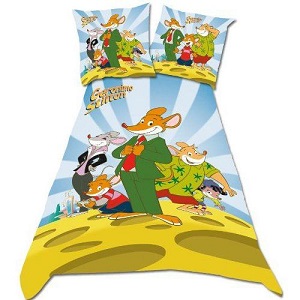 Parure housse de couette Geronimo Stilton 140 x 200cm