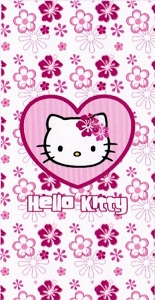 Serviette de plage Hello Kitty 150 x 75cm