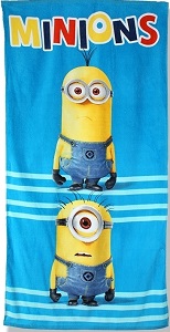 Drap de plage ou drap de bain Minions 140 x 70cm