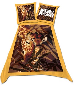 Parure housse de couette Girafe Animal Planet 140 x 200cm