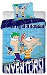 Parure housse de couette Phineas & Ferb 160 x 200cm